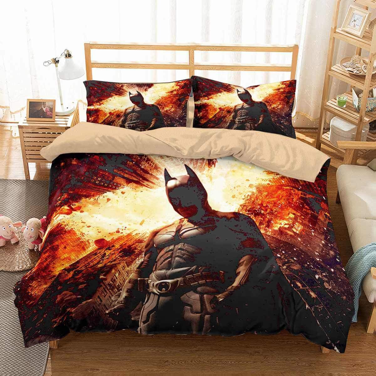 3D Customize Batman Customized Duvet Cover Bedding Set