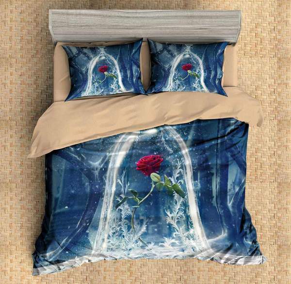 3D Customize Beauty And The Beast 3D Customized Duvet Cover Bedding Set