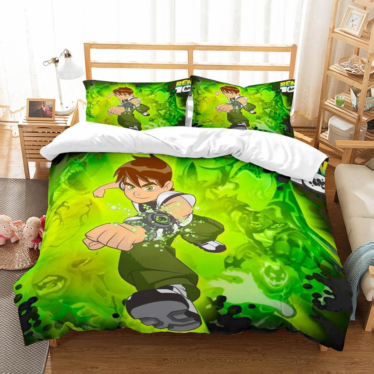 3D Customize Ben 10 Et Et Bed 3D Customized Duvet Cover Bedding Set