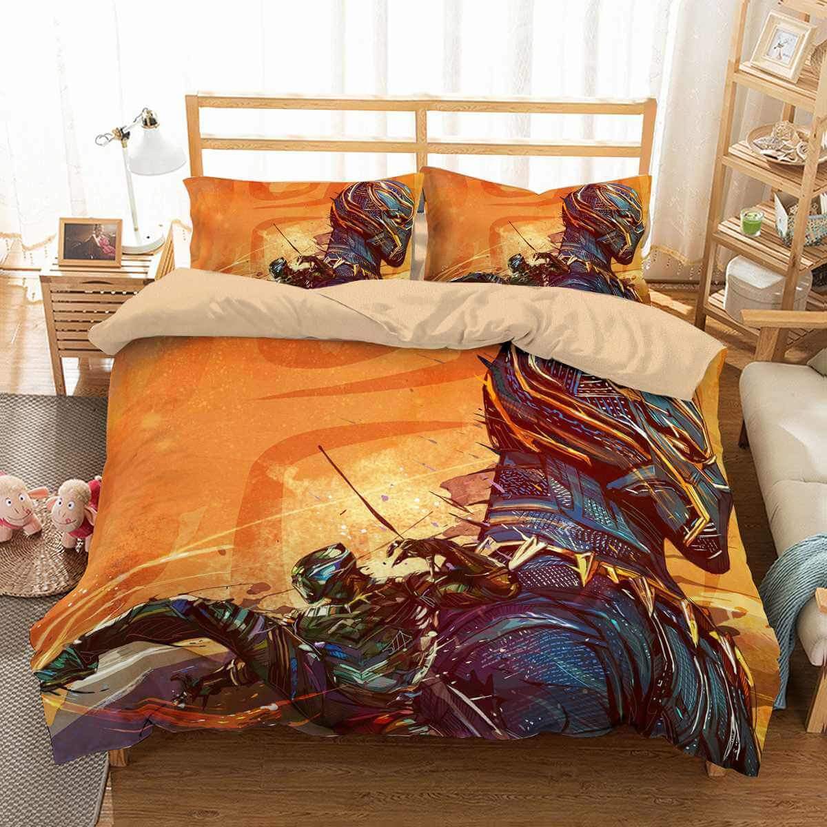 3D Customize Black Panther Customized Duvet Cover Bedding Set