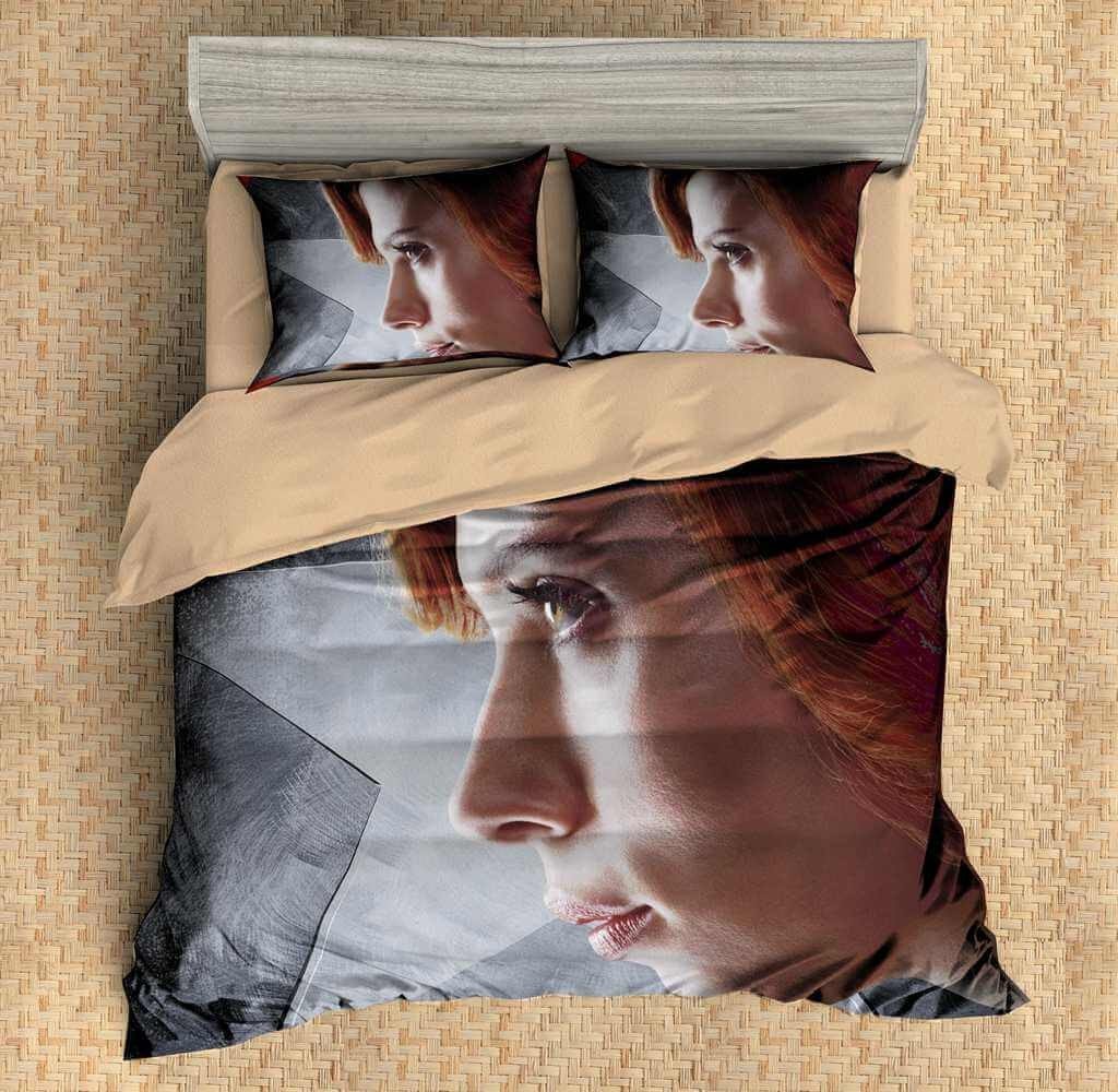 3D Customize Black Widow Customized Duvet Cover Bedding Set