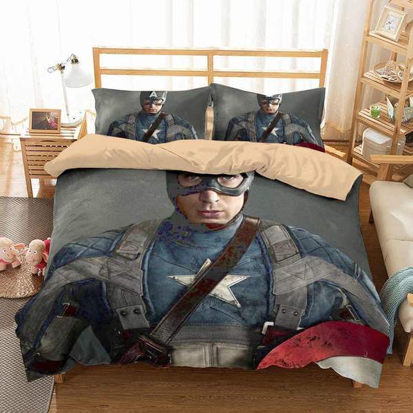 3D Customize Captain America 3D Customized Duvet Cover Bedding Set