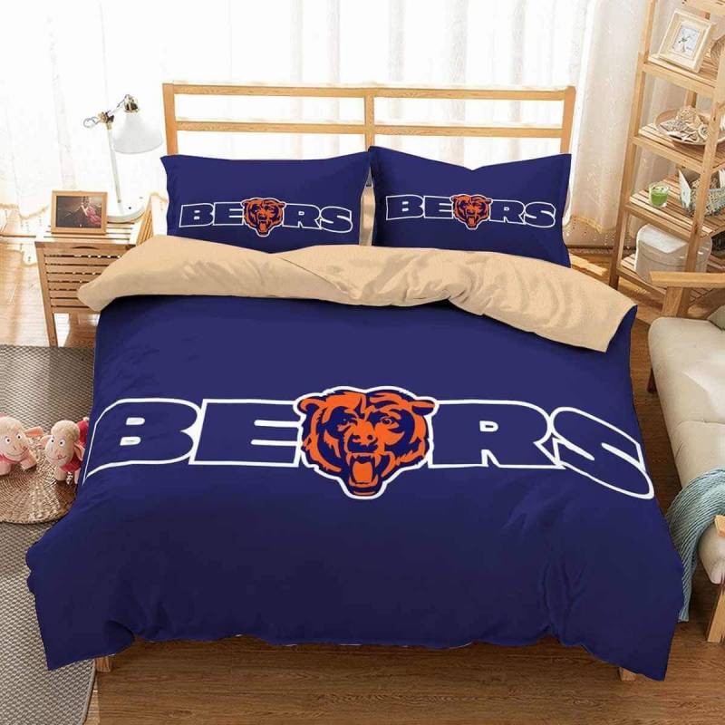 3D Customize Chicago Bears Bedding Set Duvet Cover Set Bedroom Set