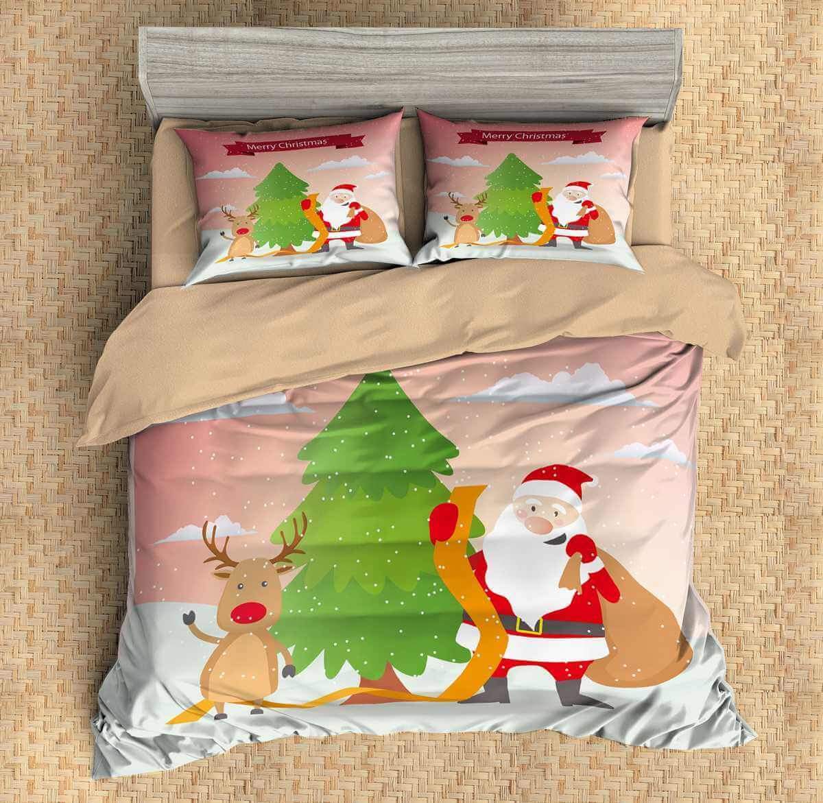 3D Customize Christmas Customized Duvet Cover Bedding Set