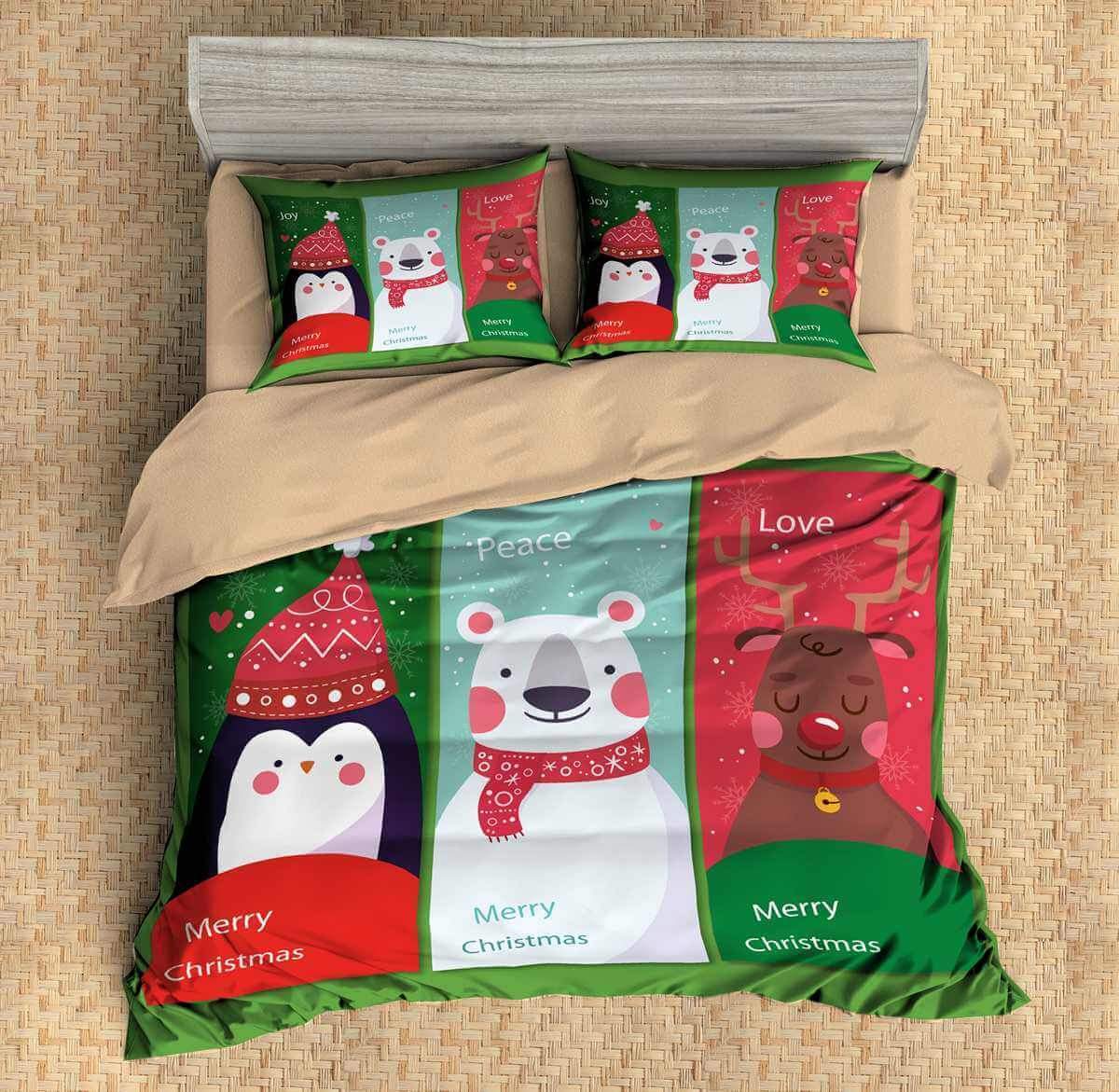 3D Customize Christmas Customized Duvet Cover Bedding Set