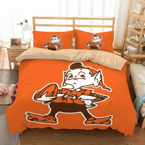 3D Customize Cleveland Browns 3D Customized Duvet Cover Bedding Set
