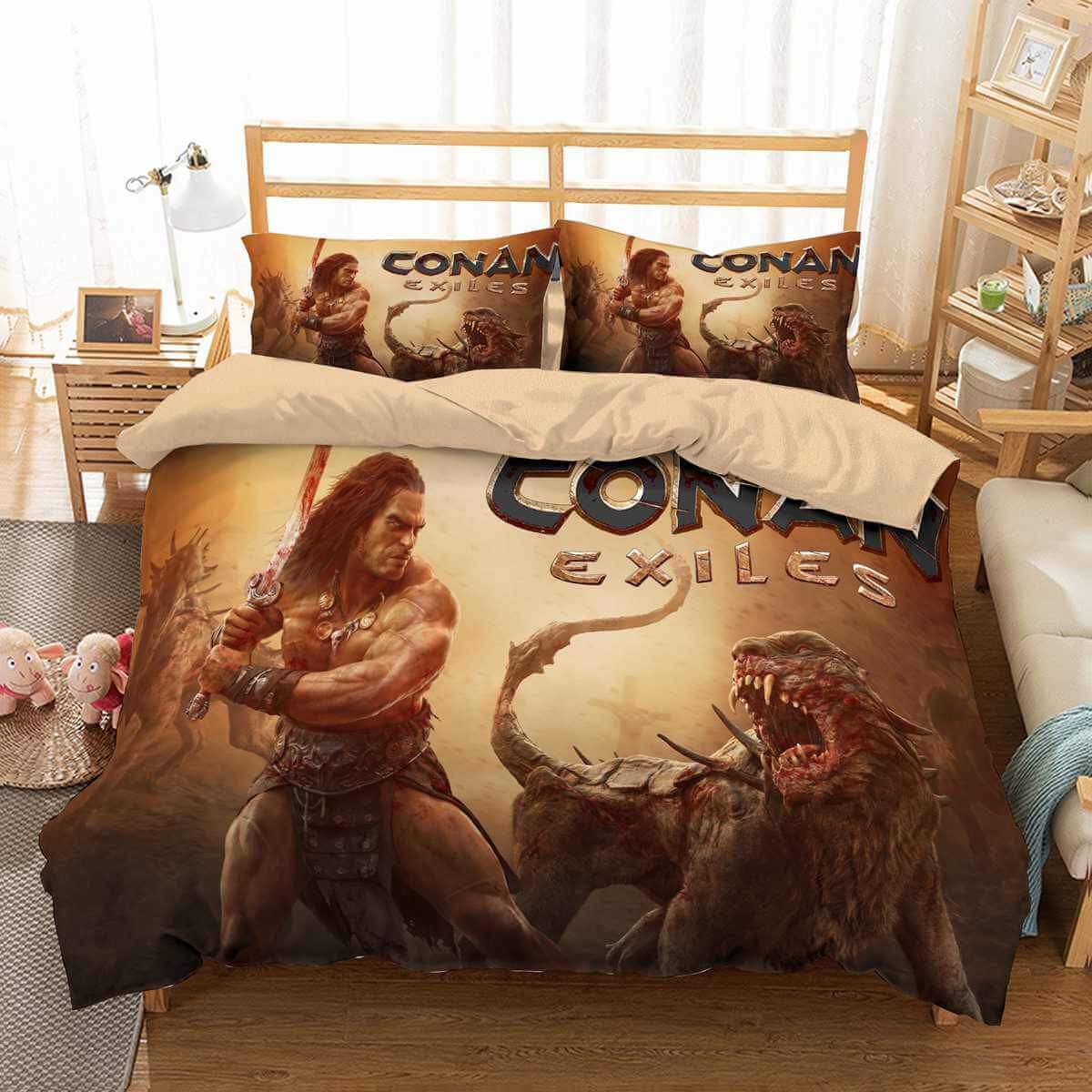 3D Customize Conan Exiles Customized Duvet Cover Bedding Set