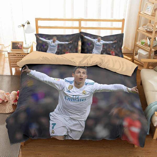 3D Customize Cristiano Ronaldo 3D Customized Duvet Cover Bedding Set