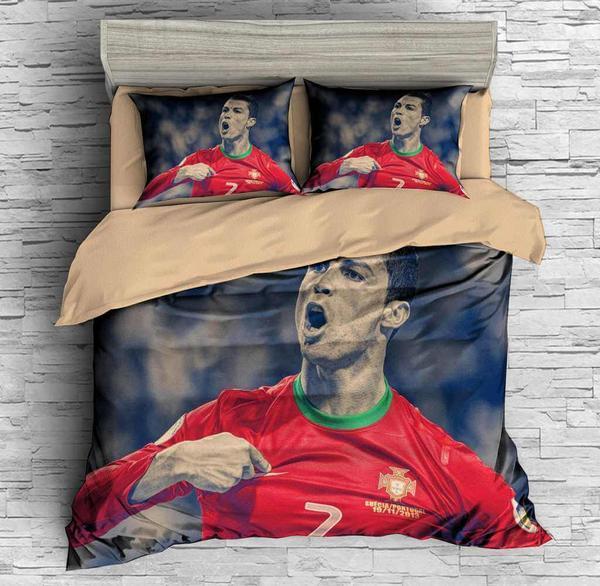 3D Customize Cristiano Ronaldo 3D Customized Duvet Cover Bedding Set
