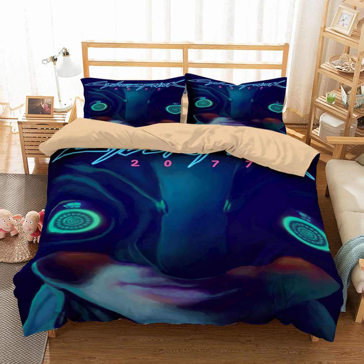 3D Customize Cyberpunk 2077 Customized Duvet Cover Bedding Set