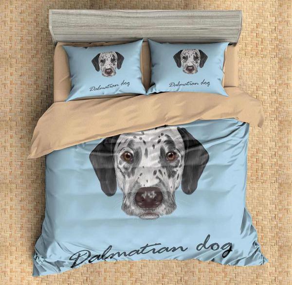 3D Customize Dalmatian Dog 3D Customized Duvet Cover Bedding Set