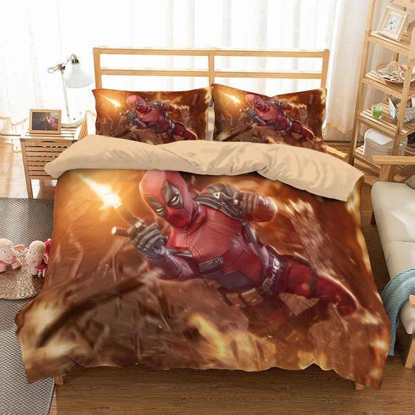 3D Customize Deadpool 3D Customized Duvet Cover Bedding Set
