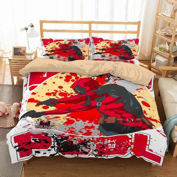 3D Customize Deadpool 3D Customized Duvet Cover Bedding Set