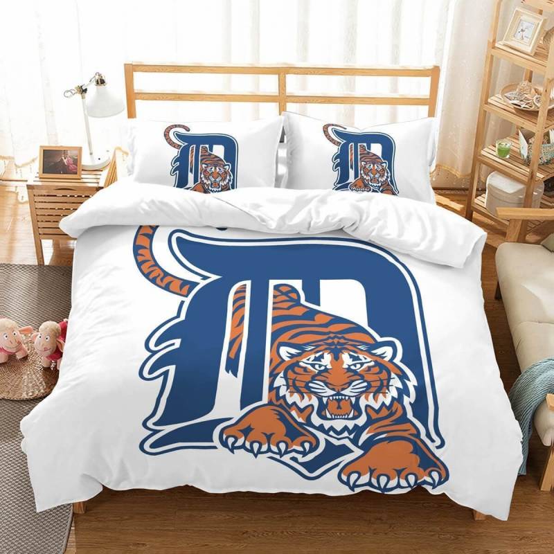 3D Customize Detroit Tigers Et Bedroomet Bed 3D Customize Bedding Set Duvet Cover Set Bedroom Set