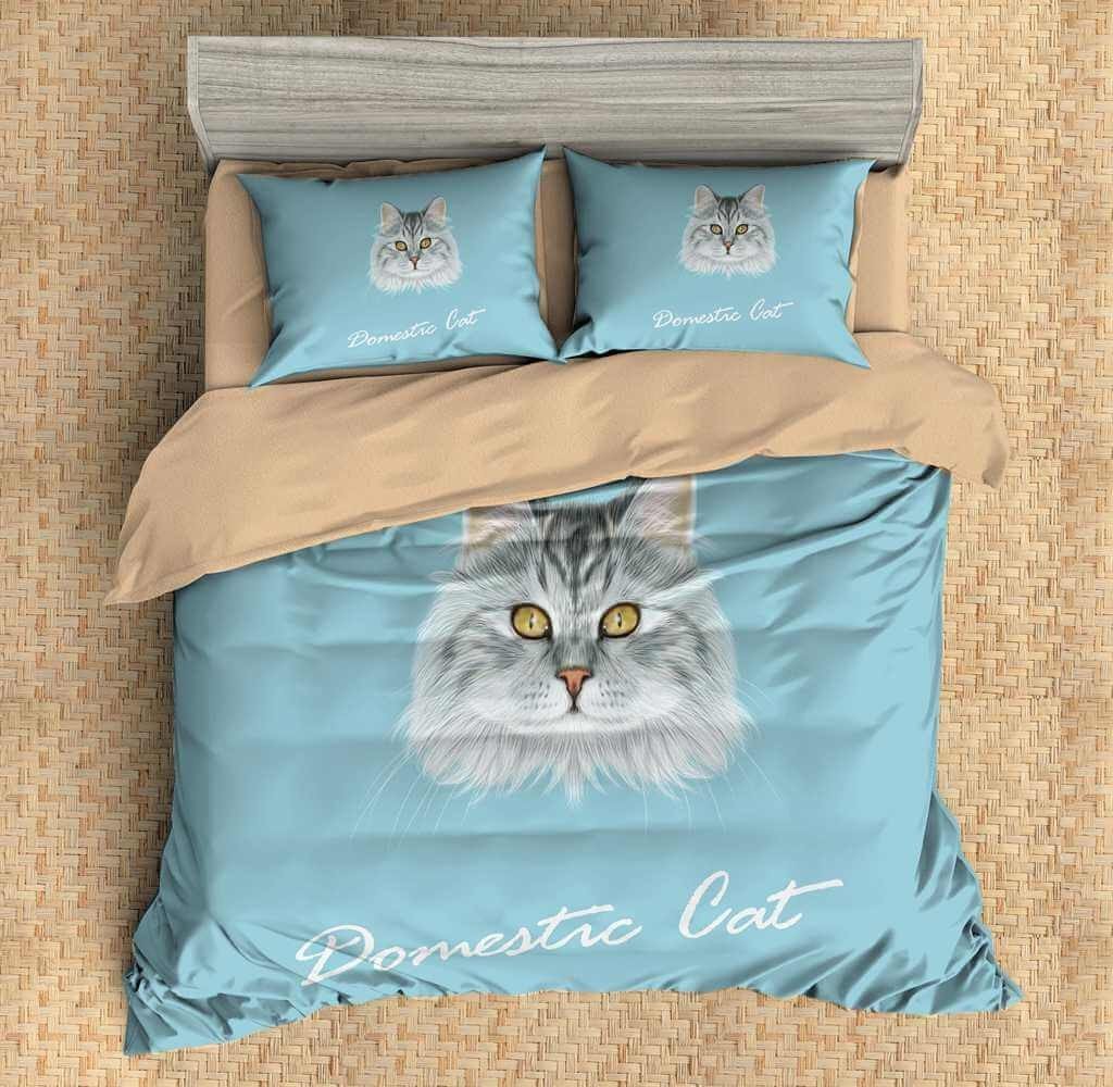 3D Customize Domestic Cat Customized Duvet Cover Bedding Set