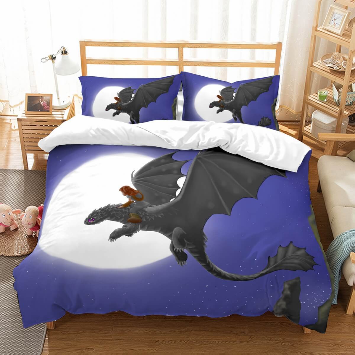 3D Customize Dreamworks Dragons Et Et Bed 3D Customized Duvet Cover Bedding Set