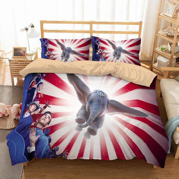 3D Customize Dumbo 3D Customized Duvet Cover Bedding Set