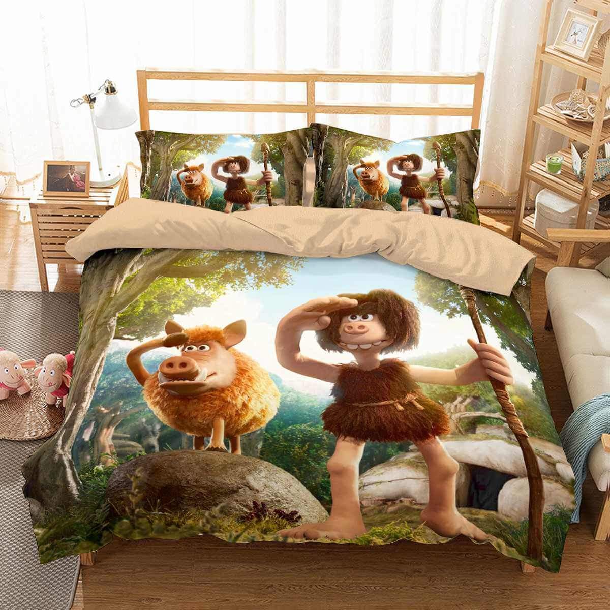 3D Customize Early Man Customized Duvet Cover Bedding Set