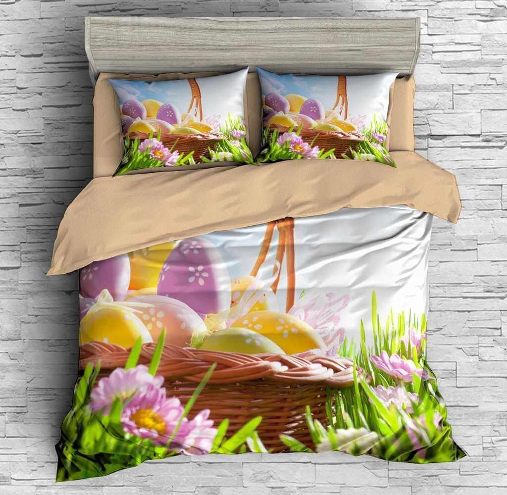 3D Customize Easter Eggs Customized Duvet Cover Bedding Set