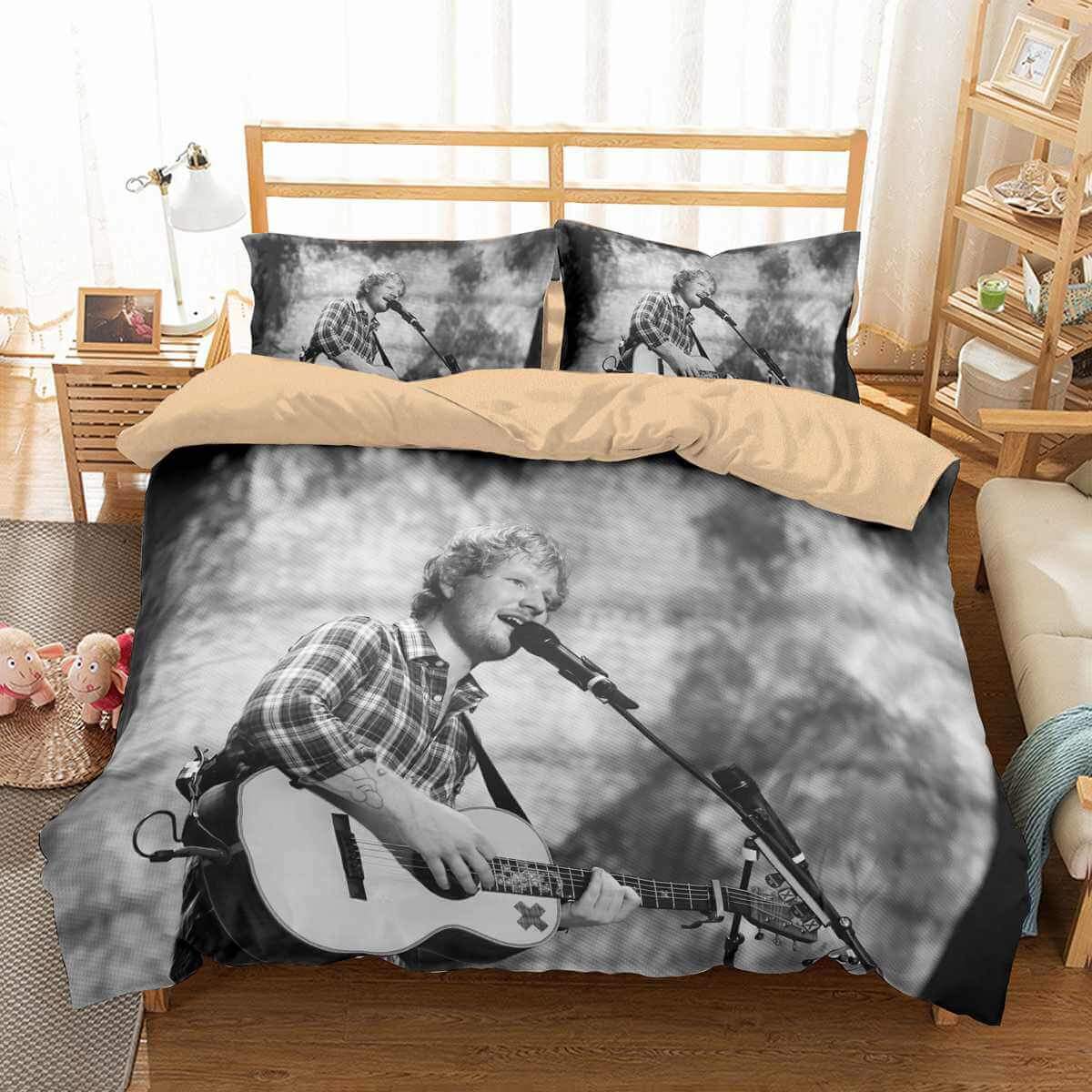 3D Customize Ed Sheeran Customized Duvet Cover Bedding Set