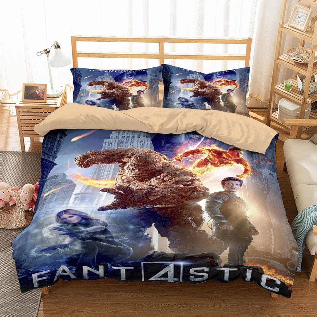3D Customize Fantastic Four Customized Duvet Cover Bedding Set