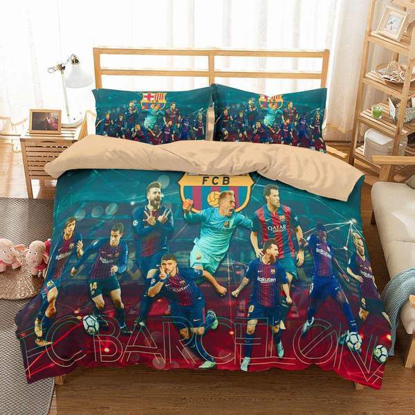 3D Customize Fc Barcelona 3D Customized Duvet Cover Bedding Set