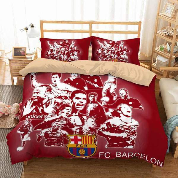 3D Customize Fc Barcelona 3D Customized Duvet Cover Bedding Set
