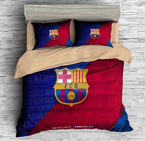 3D Customize Fc Barcelona 3D Customized Duvet Cover Bedding Set