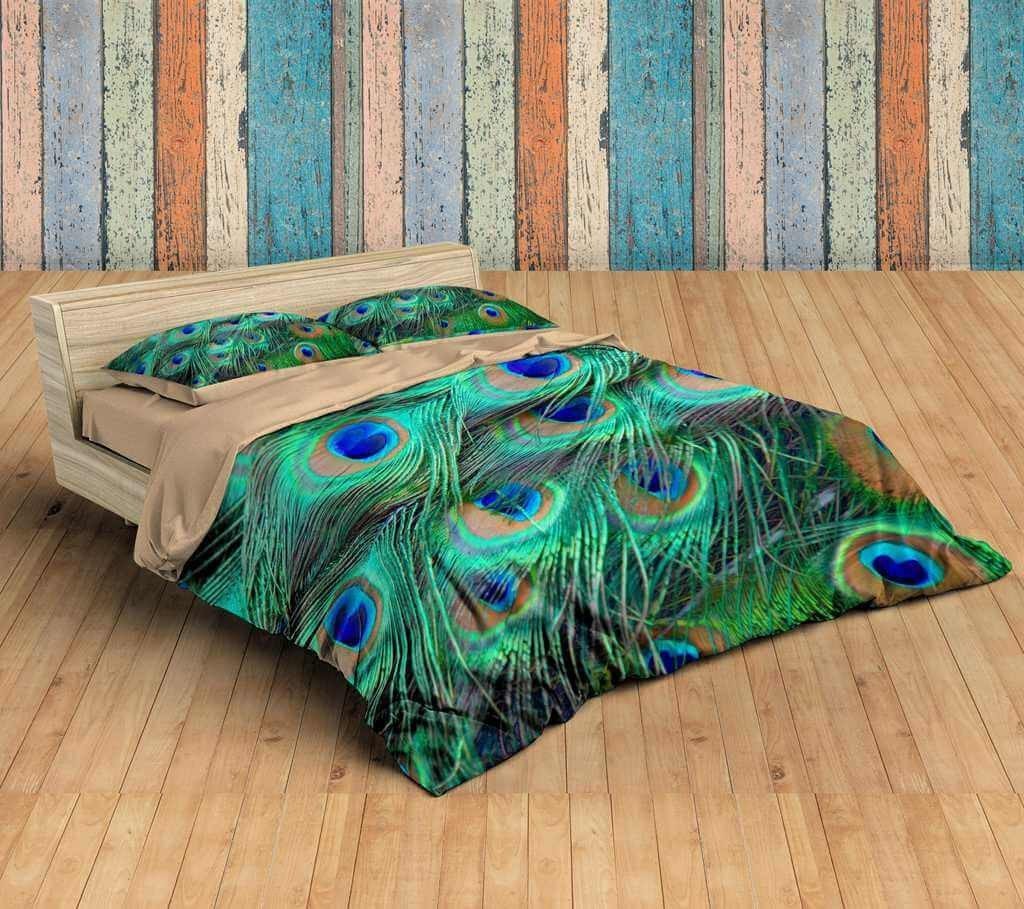 3D Customize Feathers Customized Duvet Cover Bedding Set
