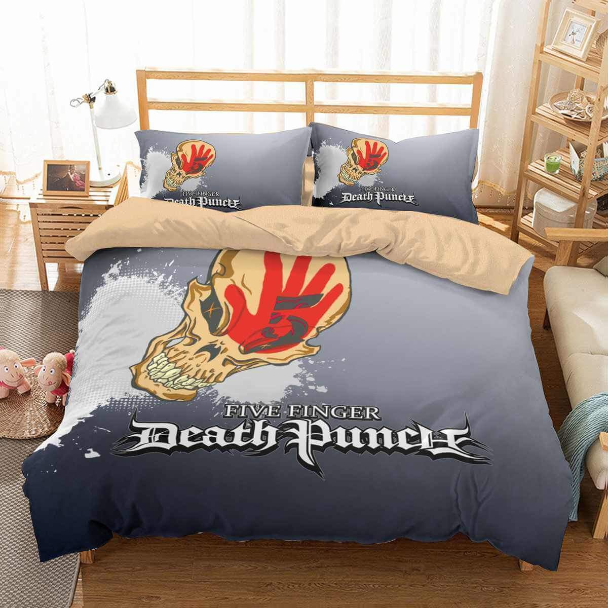 3D Customize Five Finger Death Punch Customized Duvet Cover Bedding Set