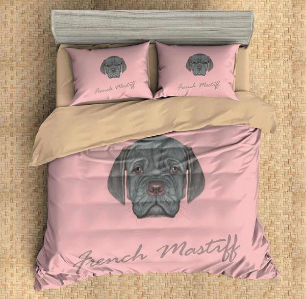 3D Customize French Mastiff 3D Customized Duvet Cover Bedding Set