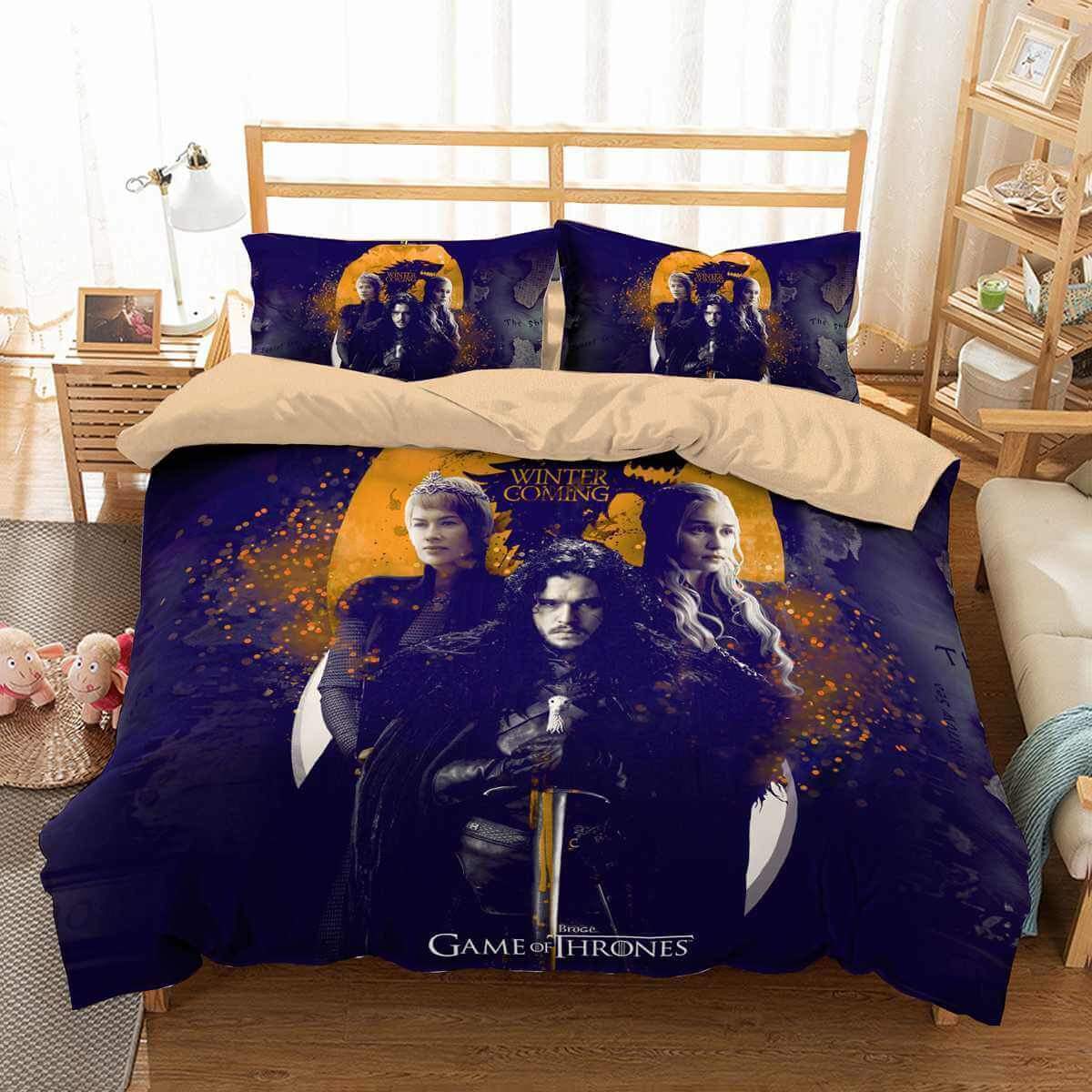 3D Customize Game Of Thrones Customized Duvet Cover Bedding Set