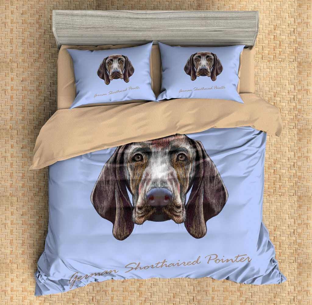 3D Customize German Shorthaired Pointer Customized Duvet Cover Bedding Set