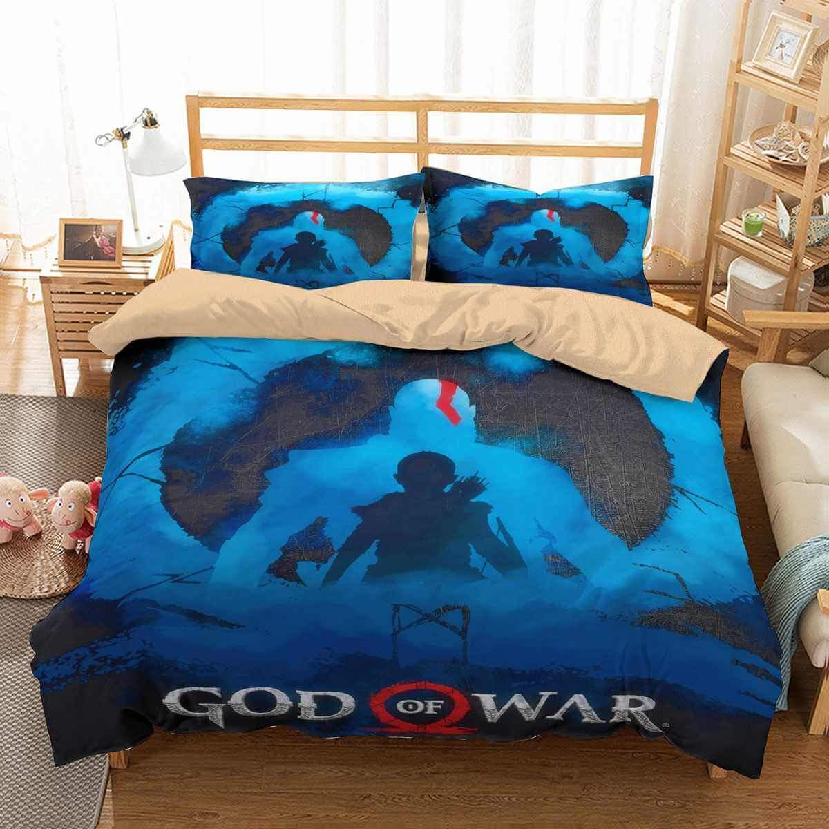 3D Customize God Of War Customized Duvet Cover Bedding Set