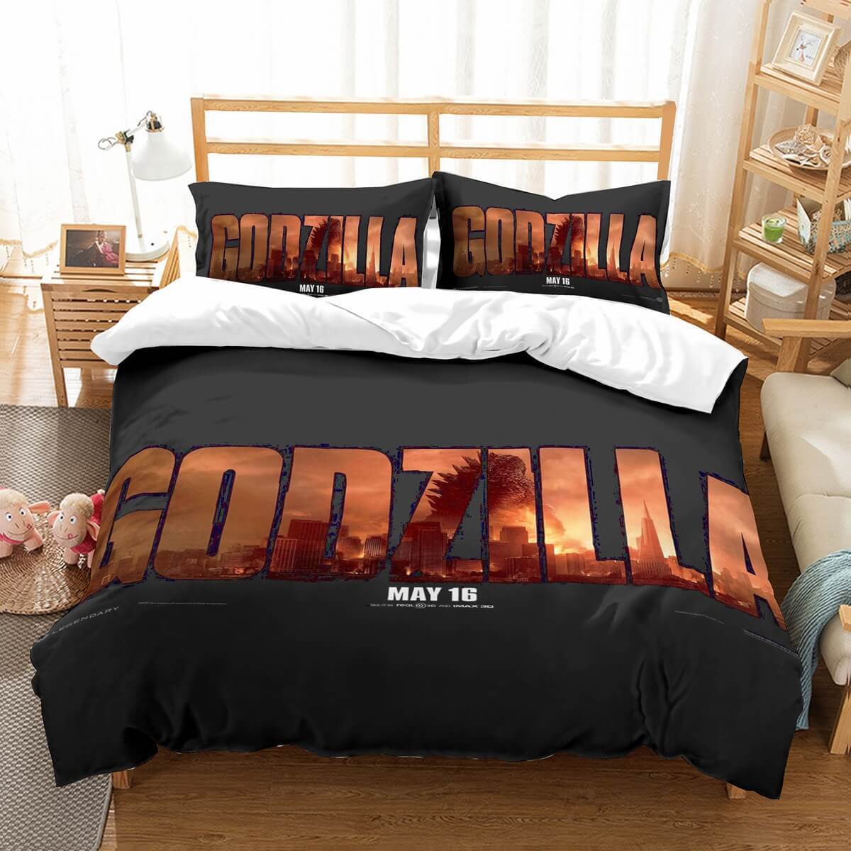 3D Customize Godzilla Et Et Bed 3D Customized Duvet Cover Bedding Set