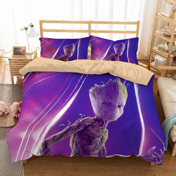 3D Customize Groot Avengers Infinity War 3D Customized Duvet Cover Bedding Set