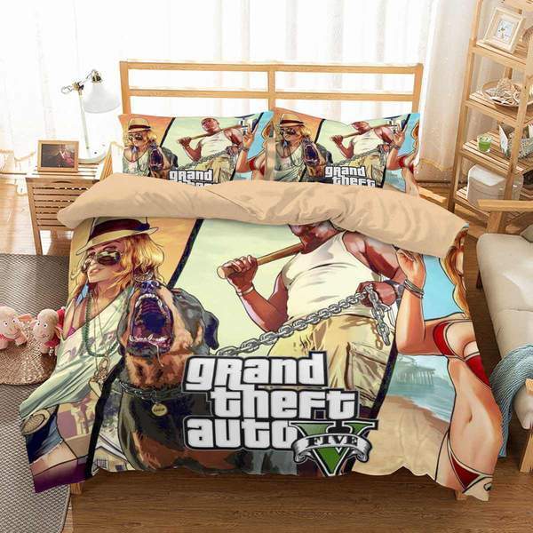 3D Customize Gta 3D Customized Duvet Cover Bedding Set