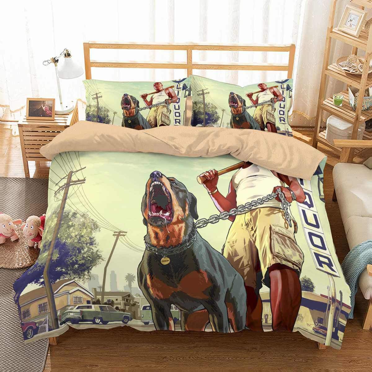 3D Customize Gta Customized Duvet Cover Bedding Set