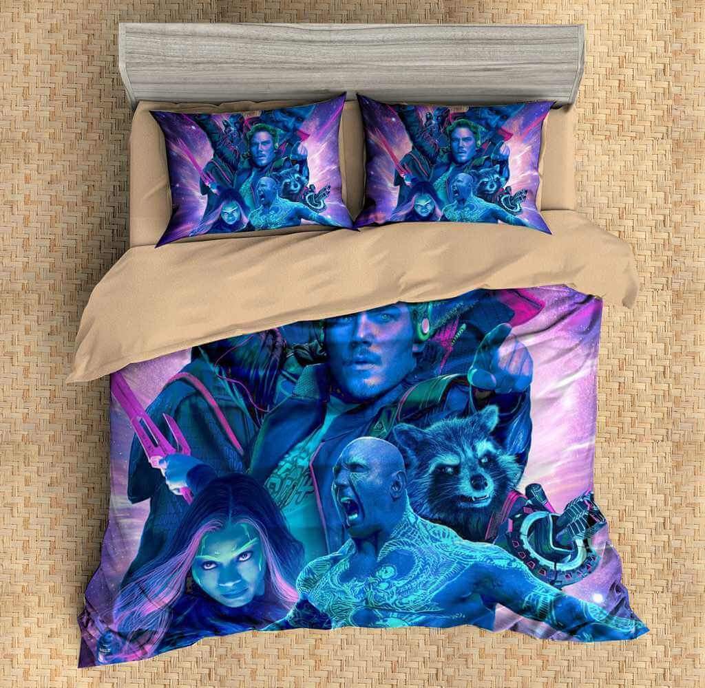 3D Customize Guardians Of The Galaxy Customized Duvet Cover Bedding Set