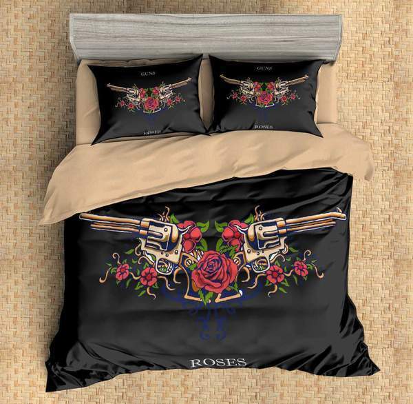 3D Customize Guns Roses 3D Customized Duvet Cover Bedding Set