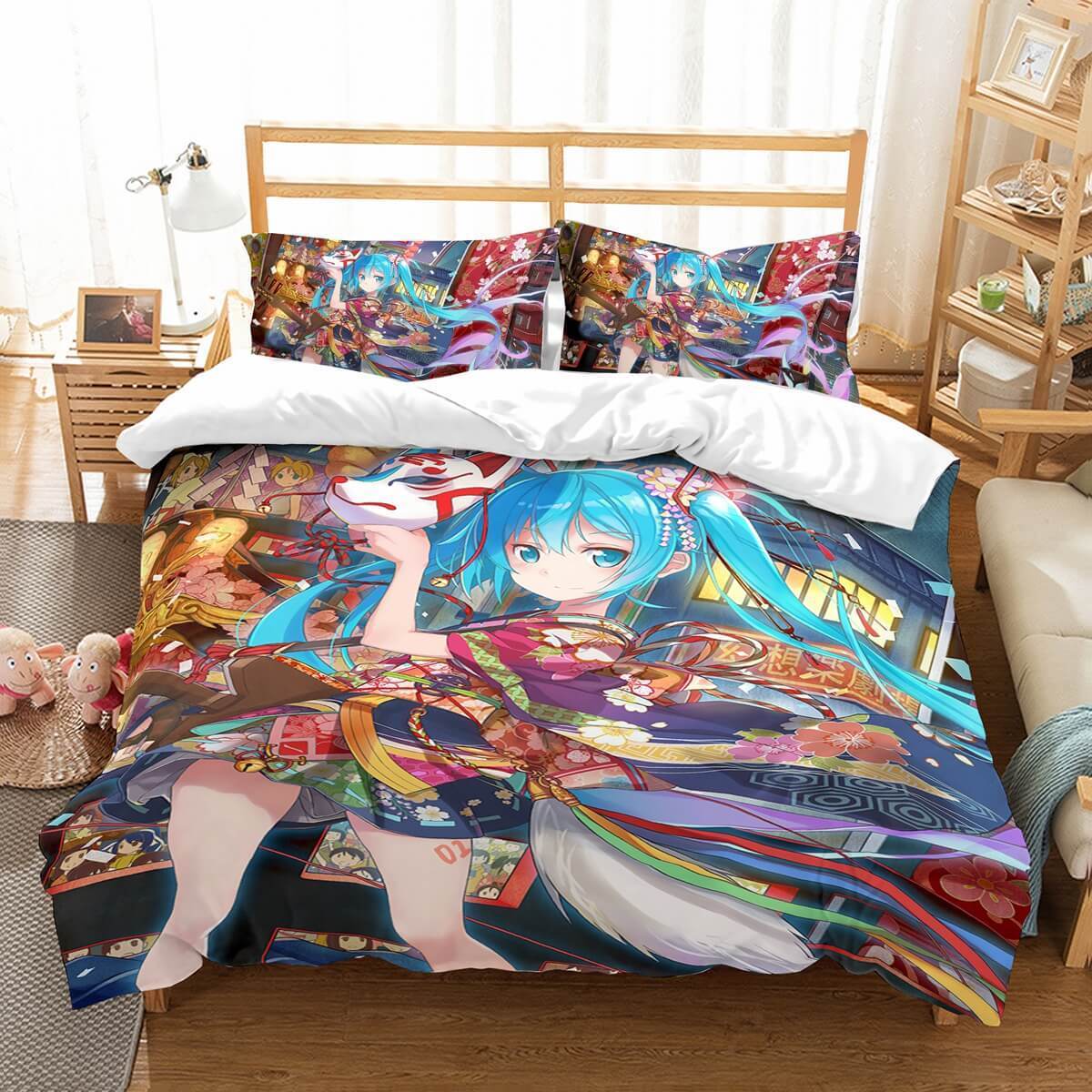 3D Customize Hatsune Miku Et Et Bed 3D Customized Duvet Cover Bedding Set