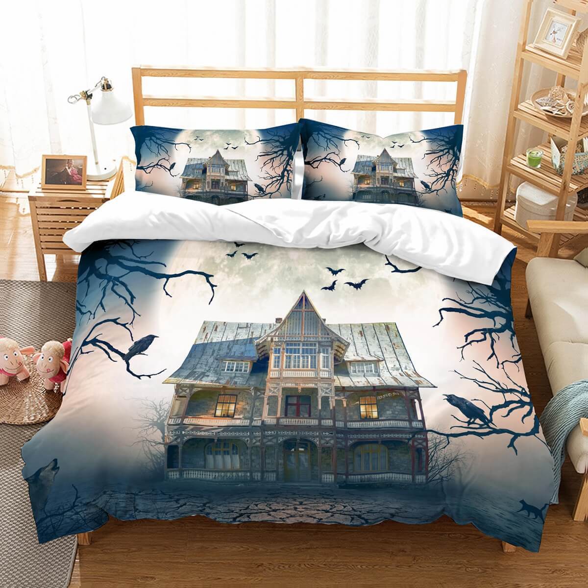 3D Customize Haunted House Et Et Bed 3D Customized Duvet Cover Bedding Set