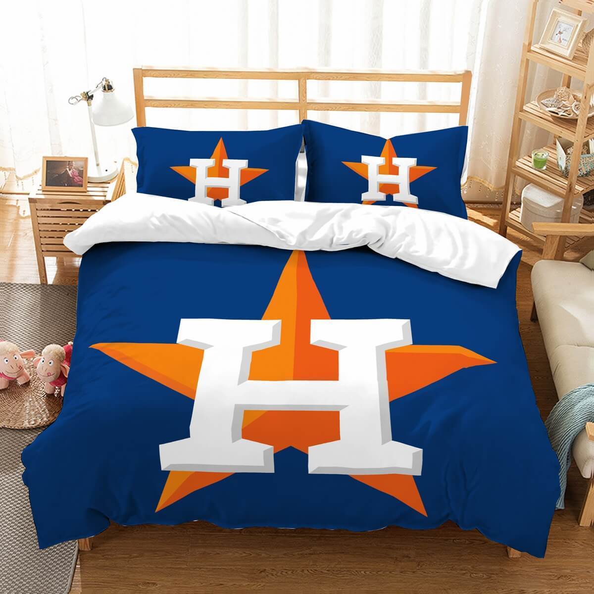 3D Customize Houston Astros Et Et Bed 3D Customized Duvet Cover Bedding Set