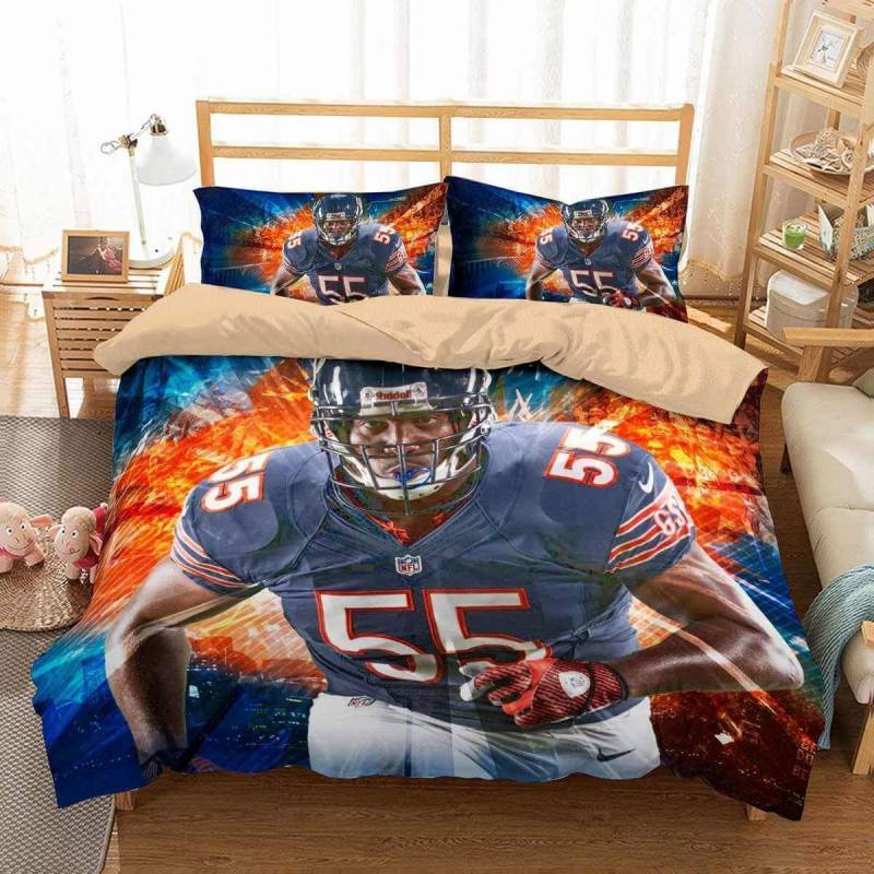 3D Customize Hroniss Grasu Chicago Bears Et Bedroomet Bed 3D Customize Bedding Set Duvet Cover SetBedroom Set