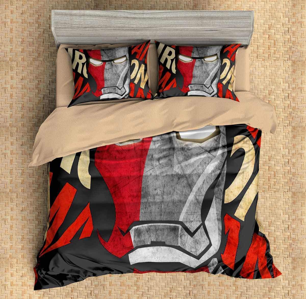 3D Customize Iron Man Customized Duvet Cover Bedding Set