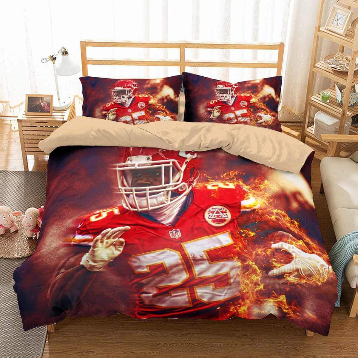 3D Customize Jamaal Charles Customized Duvet Cover Bedding Set