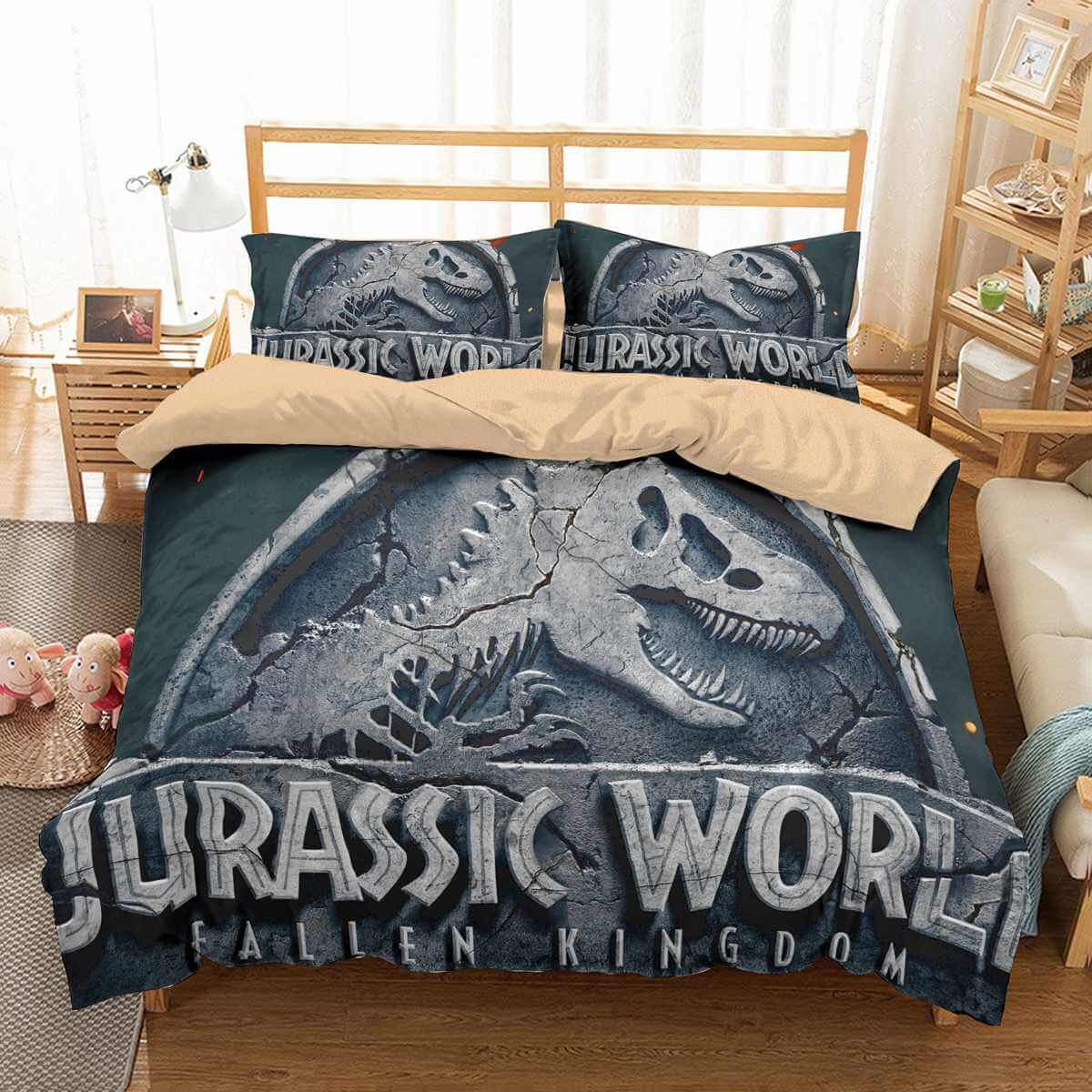 3D Customize Jurassic World Customized Duvet Cover Bedding Set