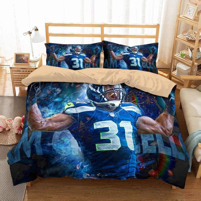 3D Customize Kam Chancellor Seattle Seahawks Bedding Set Duvet Cover Set Bedroom Set