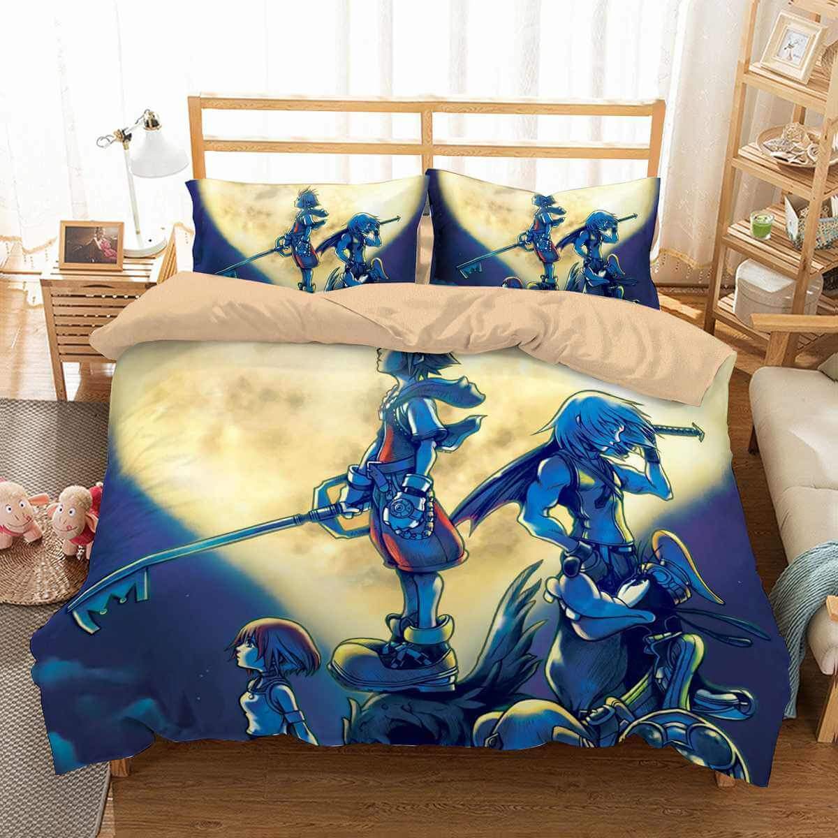 3D Customize Kingdom Hearts Customized Duvet Cover Bedding Set