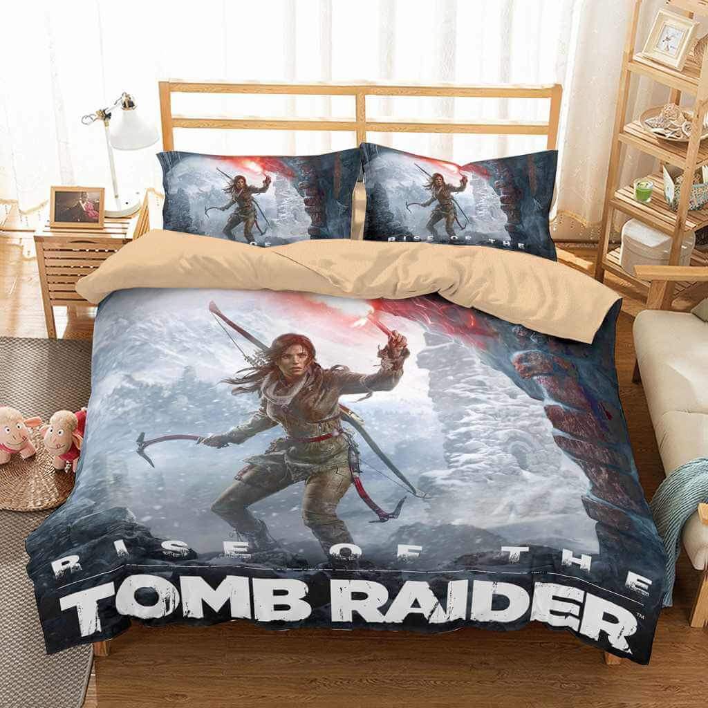 3D Customize Lara Croft Tomb Raider Customized Duvet Cover Bedding Set